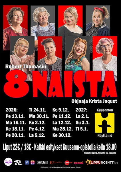 Kahdeksan naista - Kuusamon Näyttämö